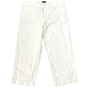 NWT GAP White Chino Capri Straight Leg size 10 NWT